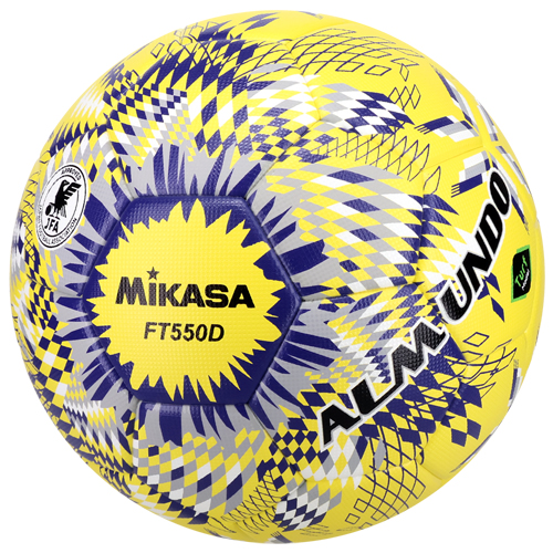 FT550D-YBL サッカーボールALMUNDO 国際公認球/検定球5号 貼り 芝用