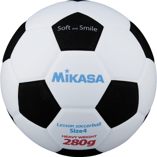 SF428-WBK スマイルサッカーボール4号 280g